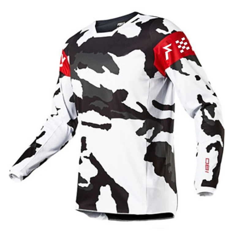 Men's Long Sleeve Motocross FHX Cycling Jerseys Downhill Mountain Bike MTB Shirts Offroad DH Bicycle Bike Jeresys Clothing