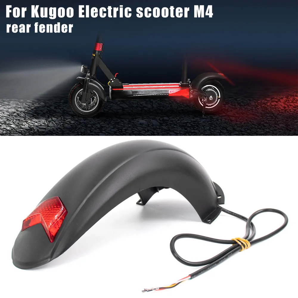 Description Picture 5 of itemRear Fender with Brake Taillight for Kugoo M4 Electric Scooter Kickscooter Splash Proof Guard Back 10Inch Widened Mudguard Parts