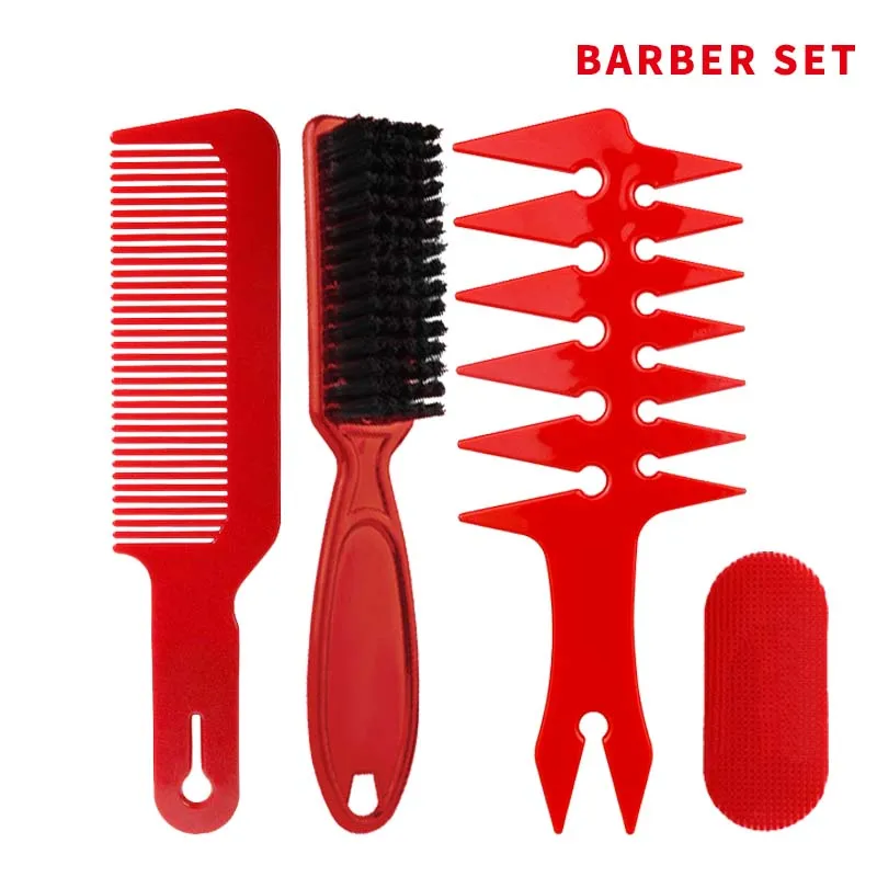 Mythus Barber Shop Hairdressing Tools Set Barber Fading Brush Salon Styling Hair Cutting Comb Set For Women Men Christmas Gift