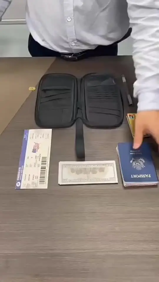 ENET Pochette tour de cou de voyage, étui antivol portable pour