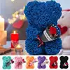 25cm Rose Bear Creative Eternal Rose Flower TeddyBear In Gift Box Romantic Valentine's Day Gift Christmas Gift Wedding Decor 2