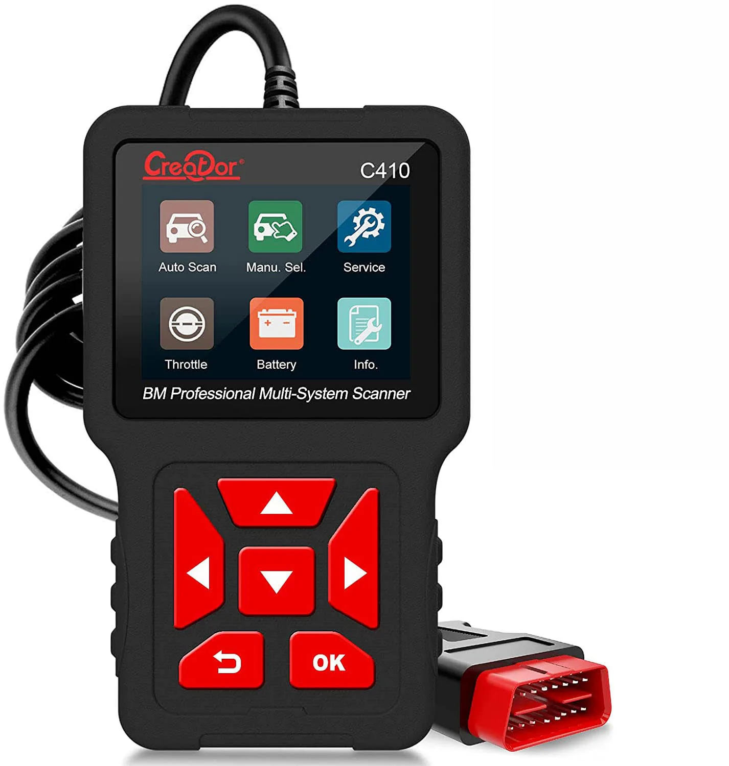 Профессиональный сканер OBD2 считыватель кодов для BMW ,Mini Cooper, Creator C410 сканер многосистемный диагностический сканер с ABS