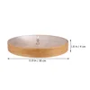 Bamboo Dried Fruit Snack Plate Compartment Food Storage Tray Appetizer Serving Platter Candy Pastry Nuts Dish With Lid 2