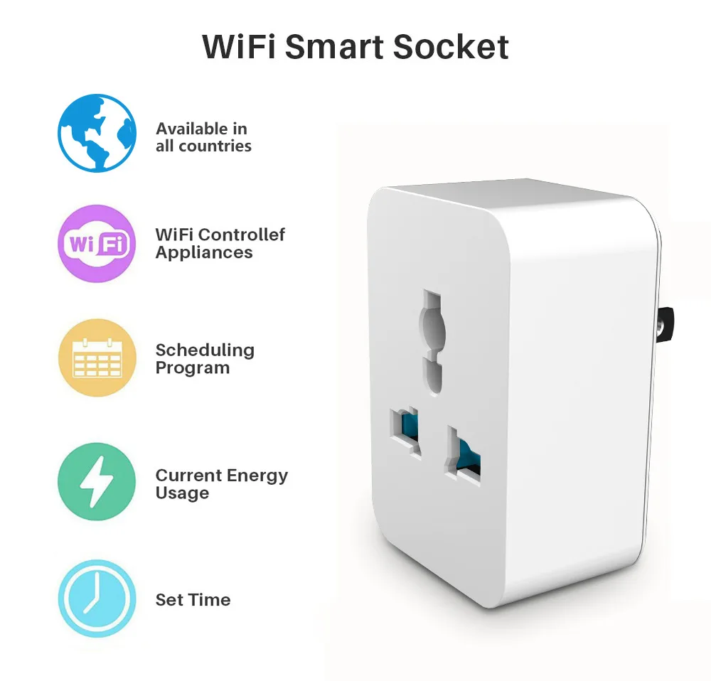 LINKOZE-Tuya Ʈ  Wifi Ʈ  ÷ 15A 3       , Alexa Google ȣȯ