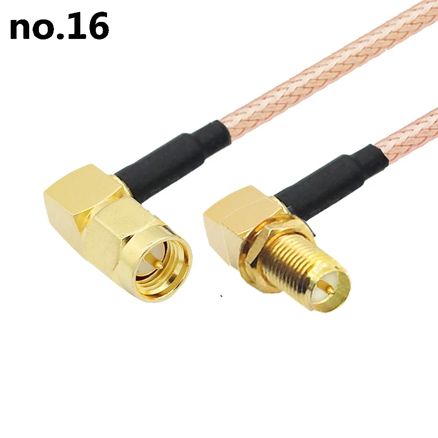 thumbnail image 1 of Cable adaptador con conector SMA macho a hembra, cable de extensión de antena, cable RF 0-6G, cable RG316, 1 of 5