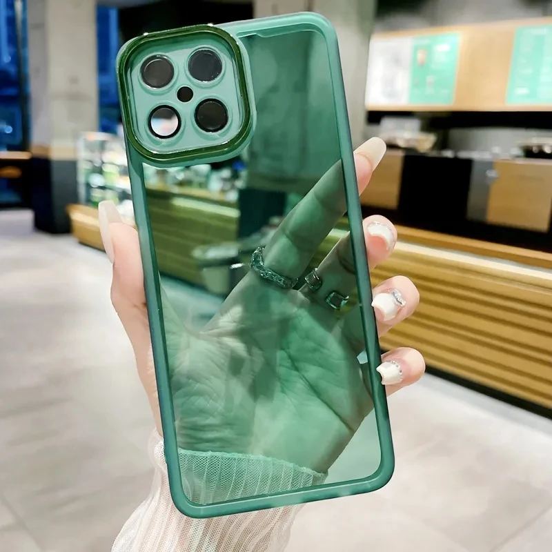 Soft Electroplated Camera Protection Clear Case For Honor X8A X7A X5 X9 X8 X7 X6 X6S Huawei NOVA Y90 Y70 PLUS 9SE Silicone Cover_voghion.com