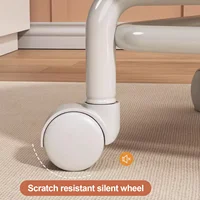 Pulley Stool with Wheels, Low Stool Door, Shoe Changing Stool, Small Stool, Movable Backrest Stool, Comfortable for Children 6