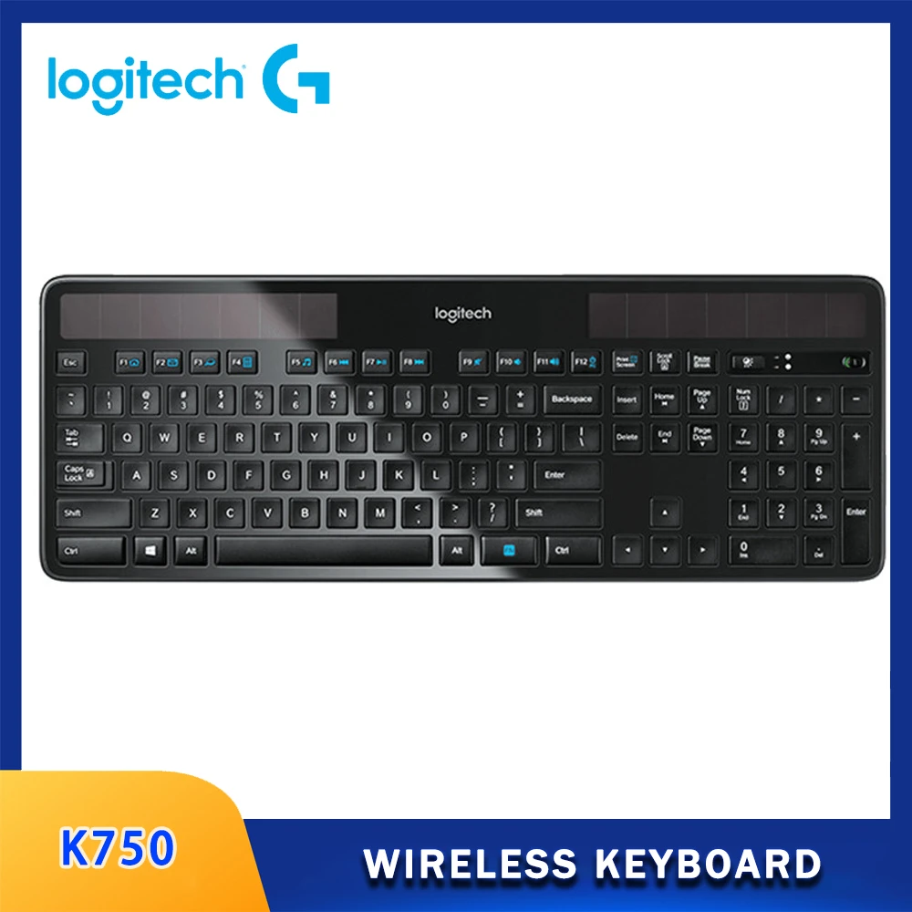 Logitech K750 Wireless Keyboard Light Keyboard Bluetooth 2.4 For Computer Business Home Office New Original - Keyboards - AliExpress