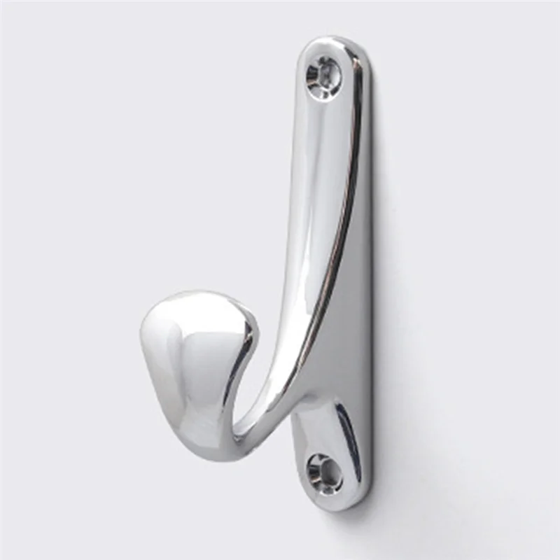 2Pcs Towel Hanger Storage Hooks Metal Cloths Rack Bathroom Robe Hook Towel Bathrobe Metal Wall Hook Home Hooks Durable