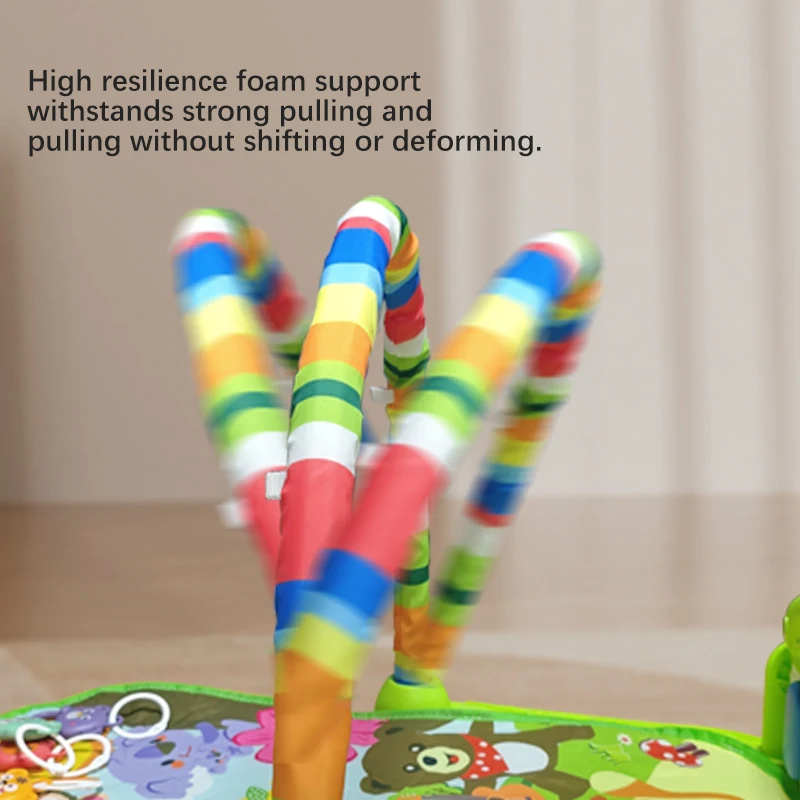 Multifunctional Children Fitness Frame Toys Baby Music Pedal Piano Fitness Frame Puzzle Game Blanket Educational Mat Toy Gift play mat game mat