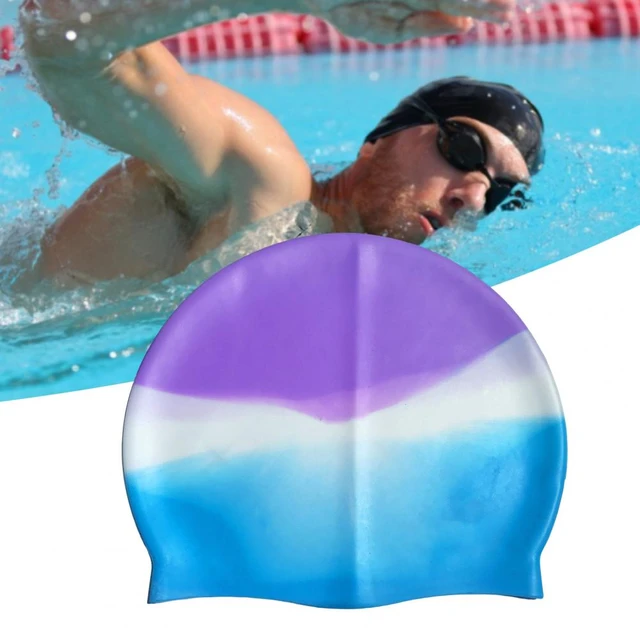 Mujer Gorro de natación unisex de silicona con oreja protección para  adultos , , largo pelo , impermeable & anti deslizante, Mode de Mujer