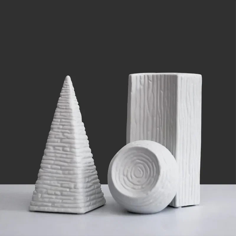 

Nordic Abstract Geometric Statue Ceramic Sculpture Home Decoration Living Room Porch Desktop Home Accessories Handicraft