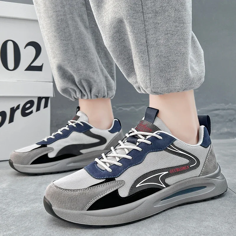 

Autumn Casual Running Men Shoes New Fashion Fashion Flat Light Sneakers Breathable and Comfortable Student Shoes