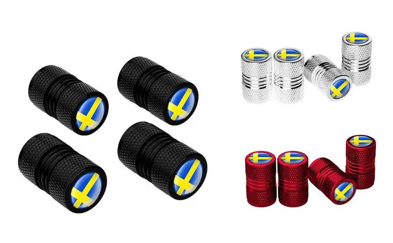 

Tire Valve Covers Tire Valve Cap Aluminum Tire Wheel Stem Air Valve Cap for US Schrader 4PCS Metal Air Caps for Car Tires