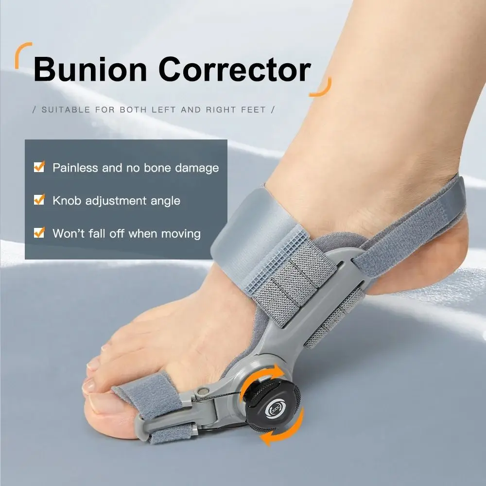 

Adjustable Bunion Corrector Toe Correction Straightener Big Toe Corrector 180°Rotatable Foot Pain Relief Hallux Valgus