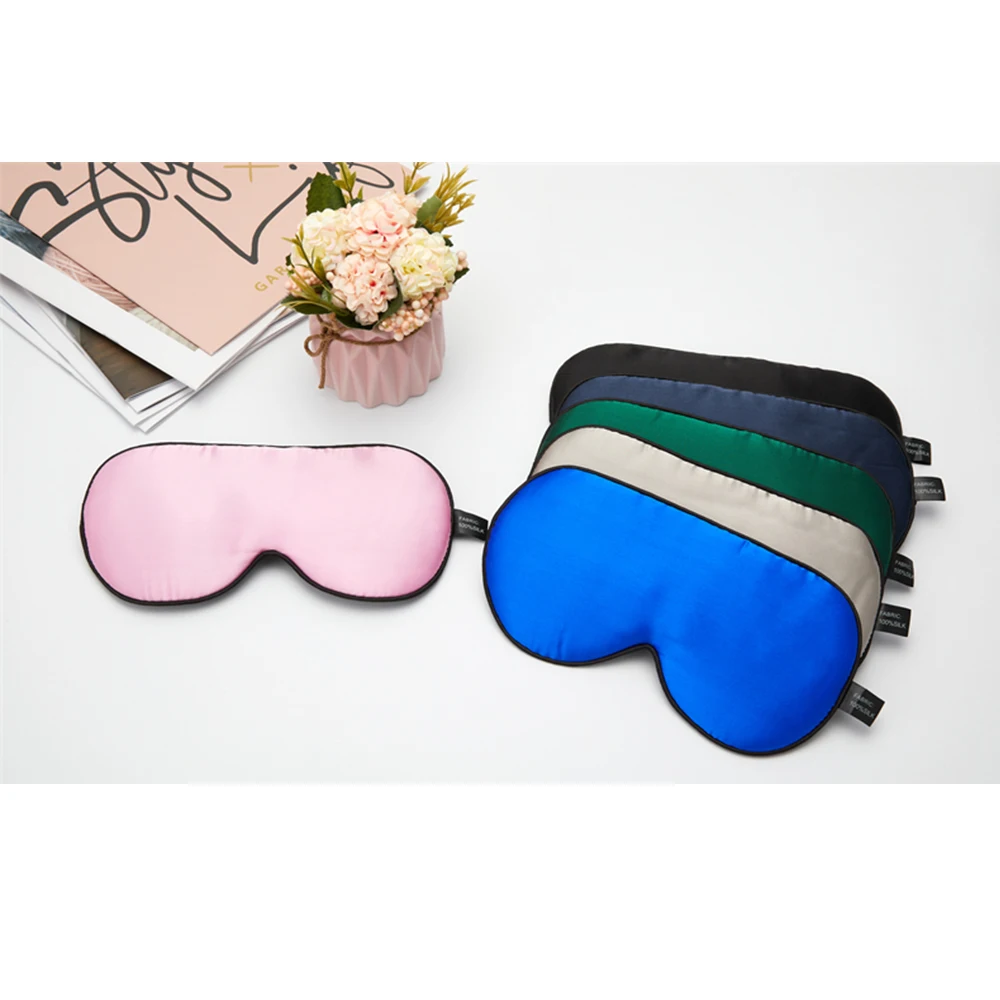 100% Mulberry Silk Sleep Mask For Women Men Soft Eye Patches Natural Silk Face Satin Mask Sleeping Comfort Eye Cover High Ends