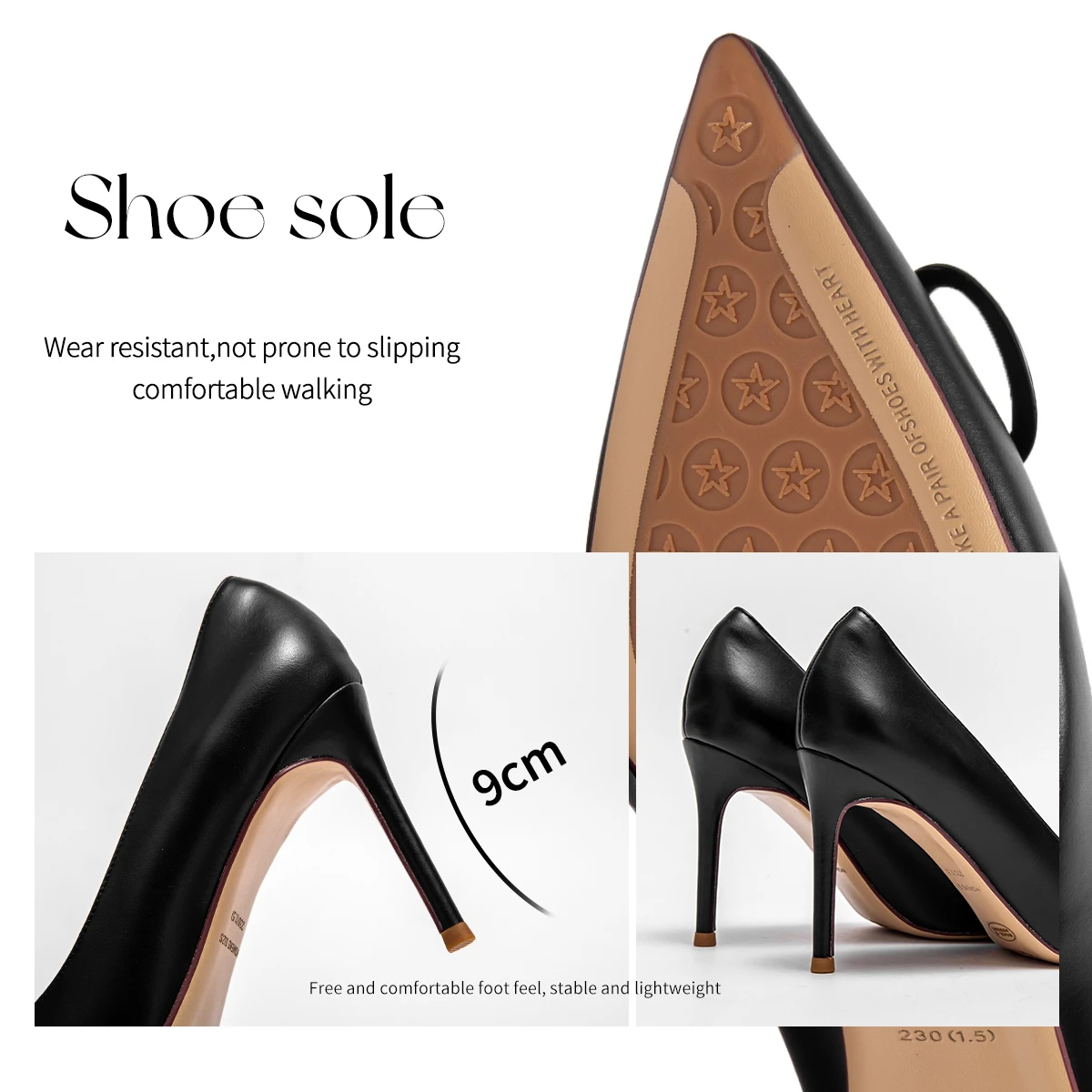 CHCH Women's High Heels New Pointed Metal Buckle Party Carnival Women's Shoes 9cm 6