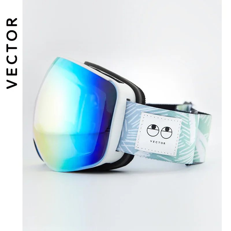 VECTOR OTG Ski Snowboard Goggles Women Men Skiing Eyewear UV 400 Snow Protection Glasses Adult Double Spherical Mirror Magnetic 5