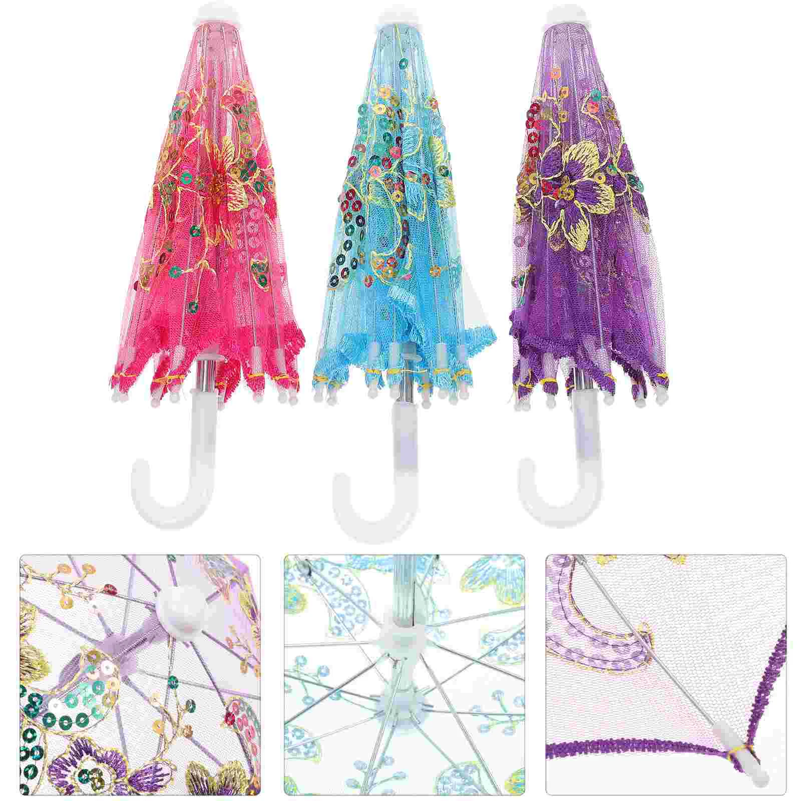 

Kids Umbrella For Girl Mini Lace Parasol Mini Umbrella Mini Decoration Umbrella Play House Umbrella Photography Props Supplies