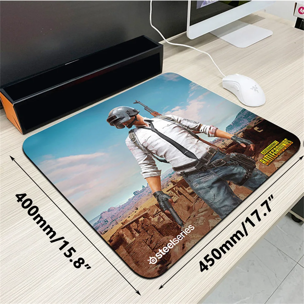 Large Gaming Mouse Pad - Premium 4mm Non-slip Rubber Base with Smooth Surface for Precision Control (450x400mm)