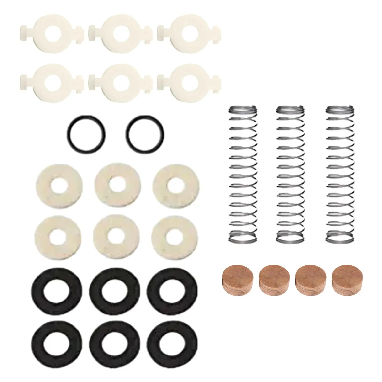 27x Repair Kits Instrument Parts Cork Pad Metal Spring Felt