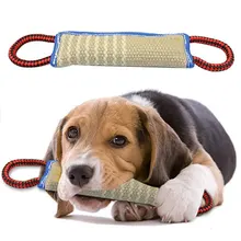  Durable Dog Training Bite Tug Pillow Sleeve with 2 Rope Handles for Training Malinois German Shepherd Rottweiler Pet Chewing Toy 