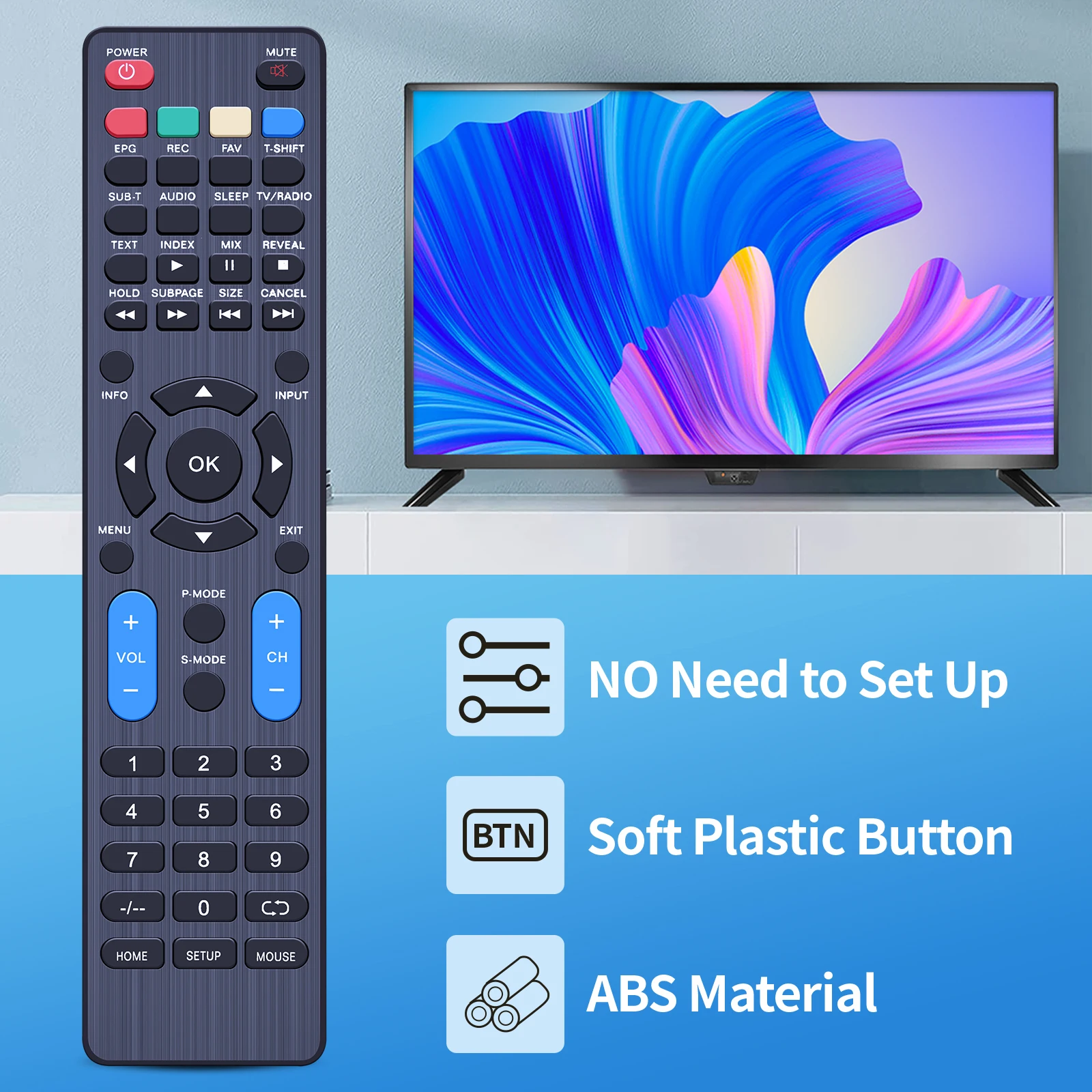 VIVAX 리모컨 TV-50UHD123T2S2SM의 새로운 대체품