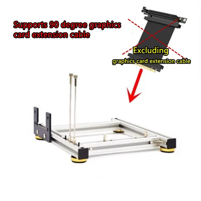 Placa Gráfica Externa Dock para Pcie 1x16 Riser Card Grupo Cabo de Alimentação Gpu Suporte de Alimentação Laptop Diy - Imagem 5