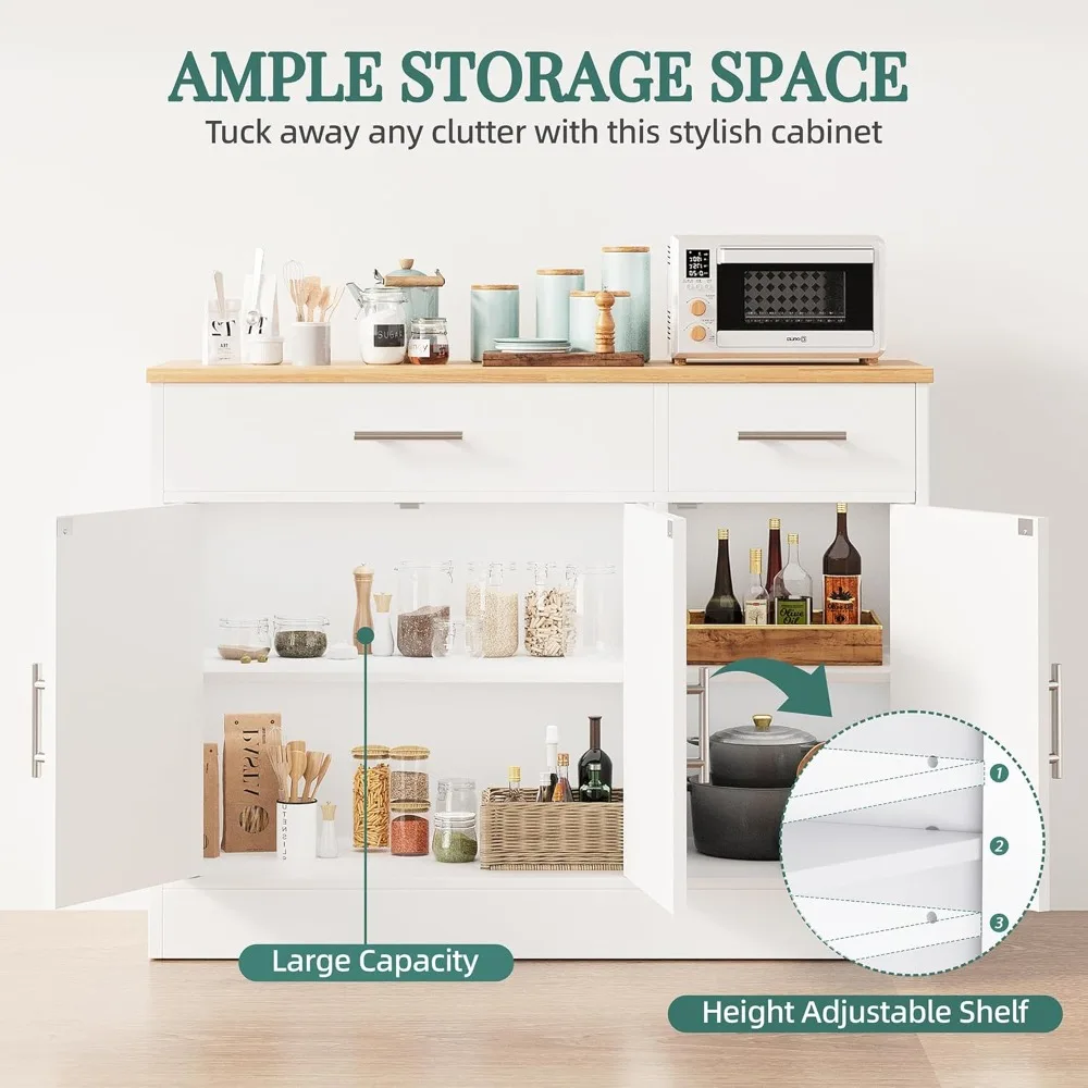 modern farmhouse sideboard buffet cabinet with storage with 3 doors,42" barn doors buffet cabinet with storage, wood coffee bar