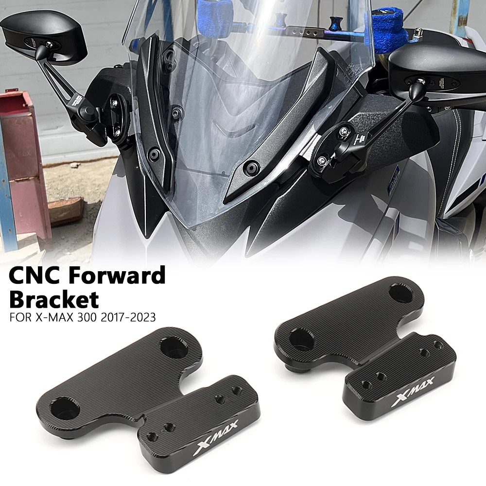 

Motorcycle Accessories Mirror Set Rearview Mirror Forward Bracket For Yamaha XMAX300 X-MAX300 X MAX 300 X-MAX 300 2017-2023