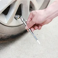 Stainless Steel Pen Shaped Car Vehicle Tire Air Pressure Test Meter Gauge 2