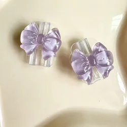 Adorable Pink Bow Charger Protector Set for Universal Fast Charging Cables (PurPle)