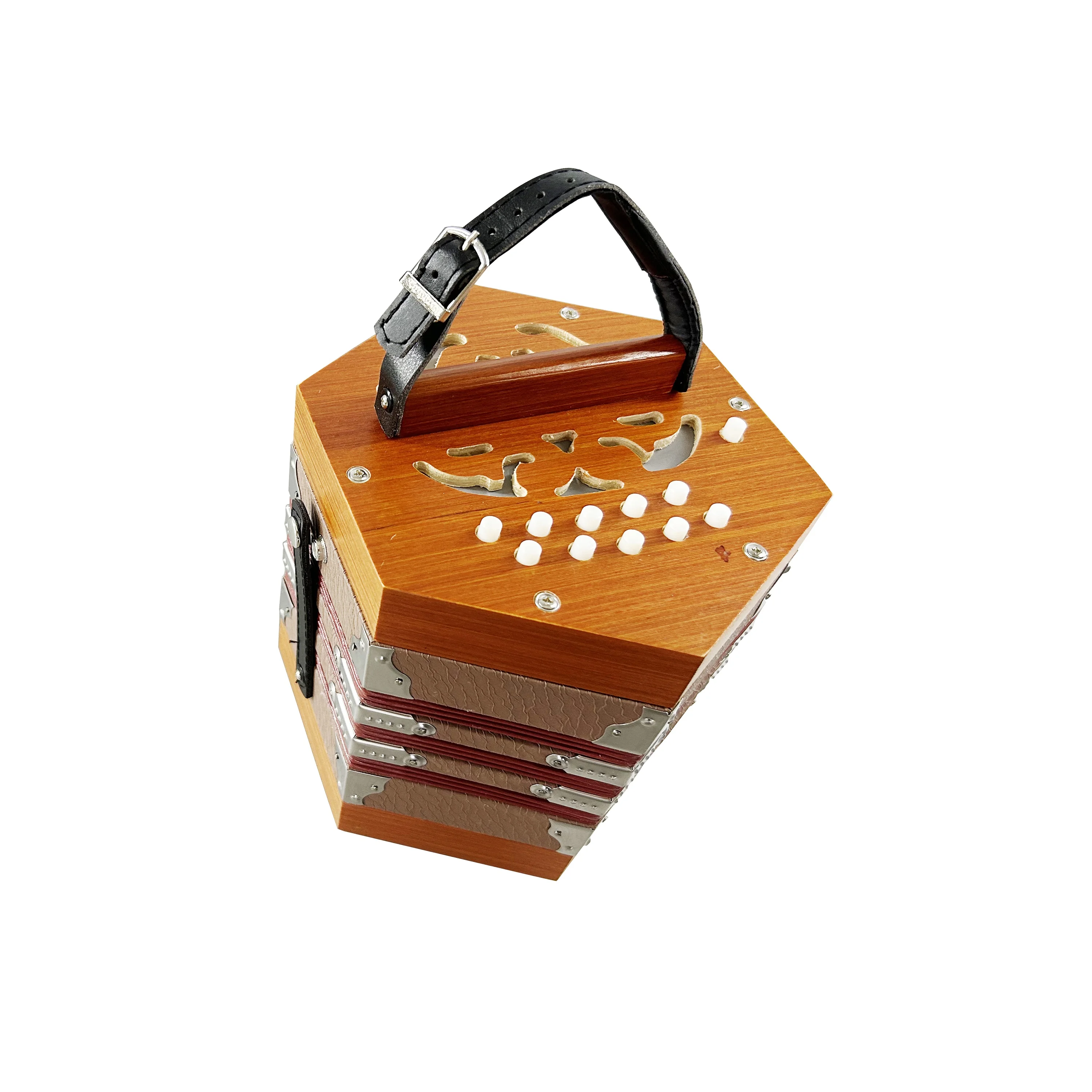 コンサティーナ　専用ソフトケース付き　6角形　20ボタン 楽器 コンサティーナ 専用ソフトケース付き 6角形 20ボタン