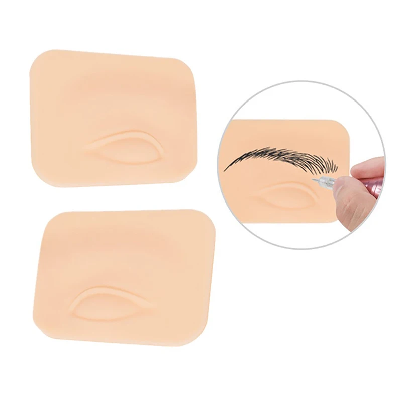 

1Pair 3D Tattoo Practice Skin Blank Eyebrow Practice Skin Soft Silicone For Salon Supplies Beginners Makeup Artist Tattoo Artist