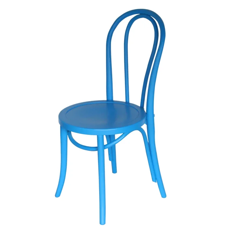 Foshan factory supply Nordic solid wood coffee chair round back rchair dining chair for hotel