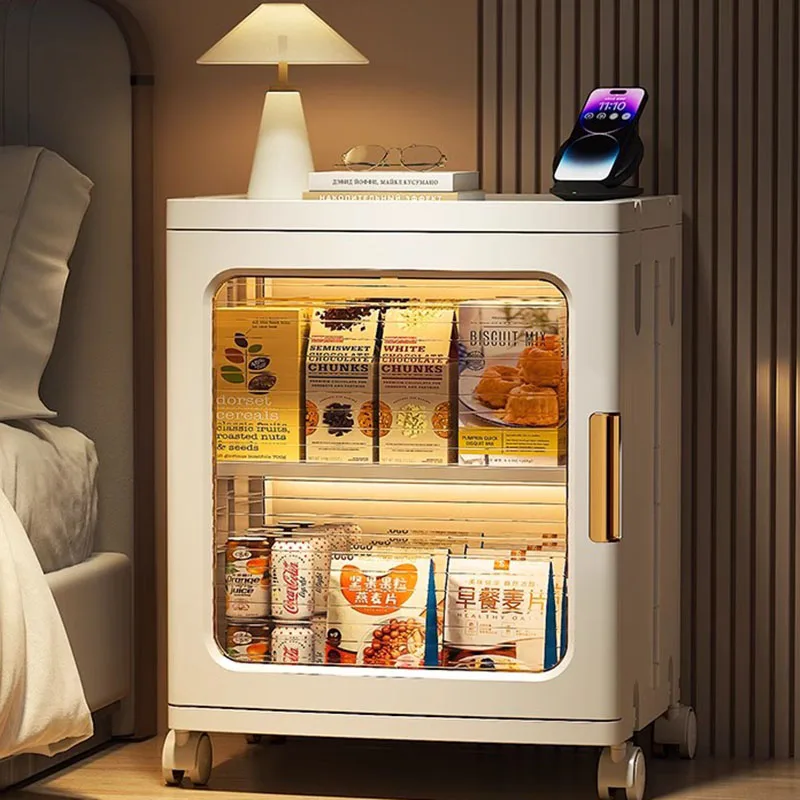 북유럽 모던 나이트 스탠드, 침대 옆 침실, 홈 미니멀리스트 나이트 스탠드, 화이트 스토리지 Articulos Para El Hogar 가구 장식 