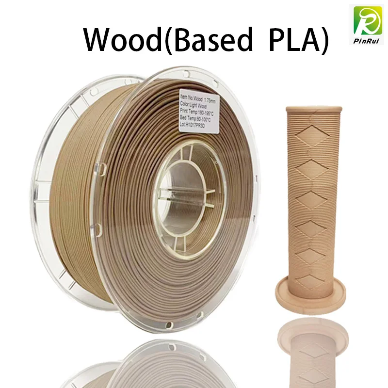 PLA 목재 3D 프린터 필라멘트, 목재 호두, 오크 우드, 체리 티크우드, 3D 인쇄 재료, 1.75mm, 1.75mm