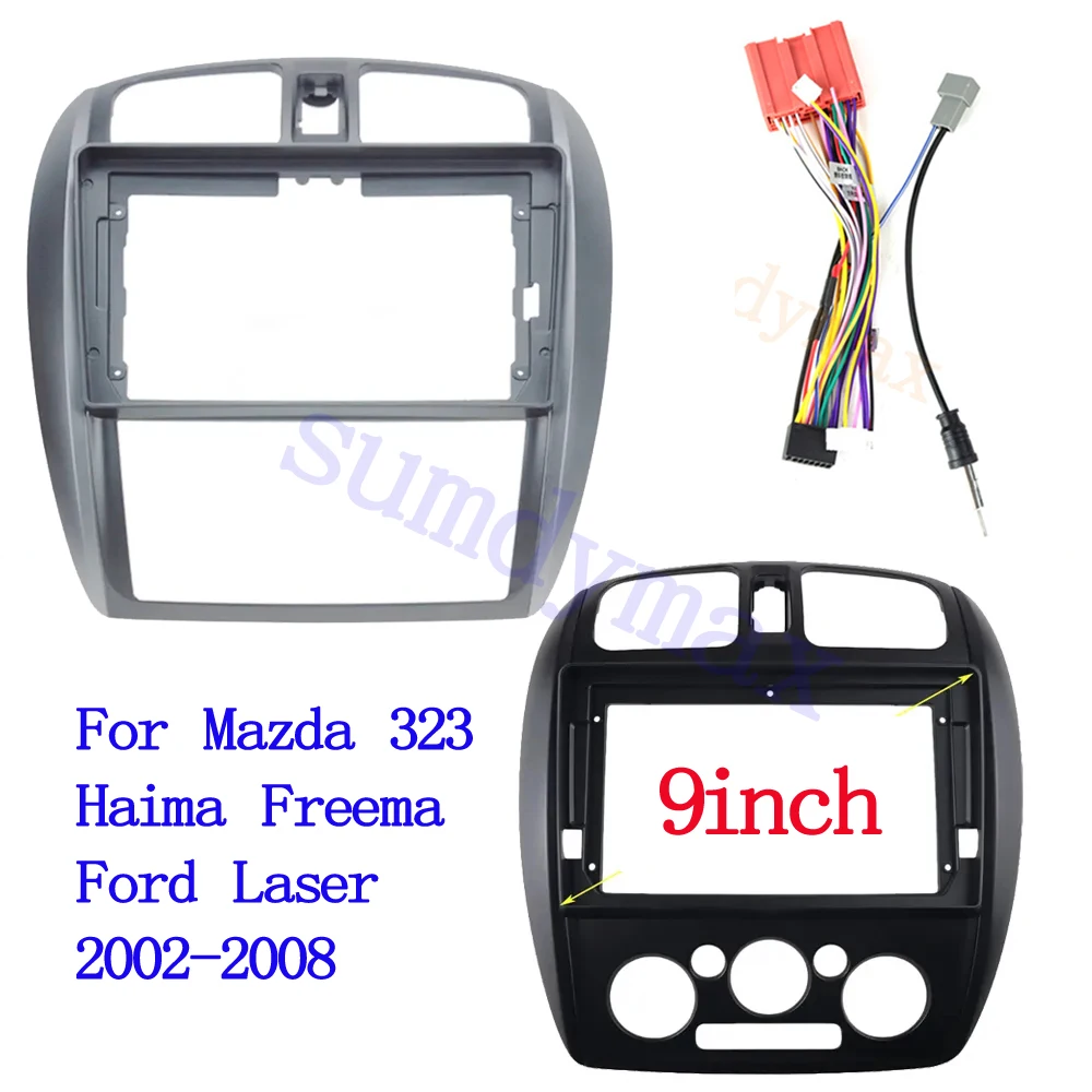 

Автомобильный радиоприемник Fascia ДЛЯ MAZDA 323 HAIMA FREEMA FORD LASER 2din 9 дюймов DVD стерео Рамка адаптер Монтажная пластина