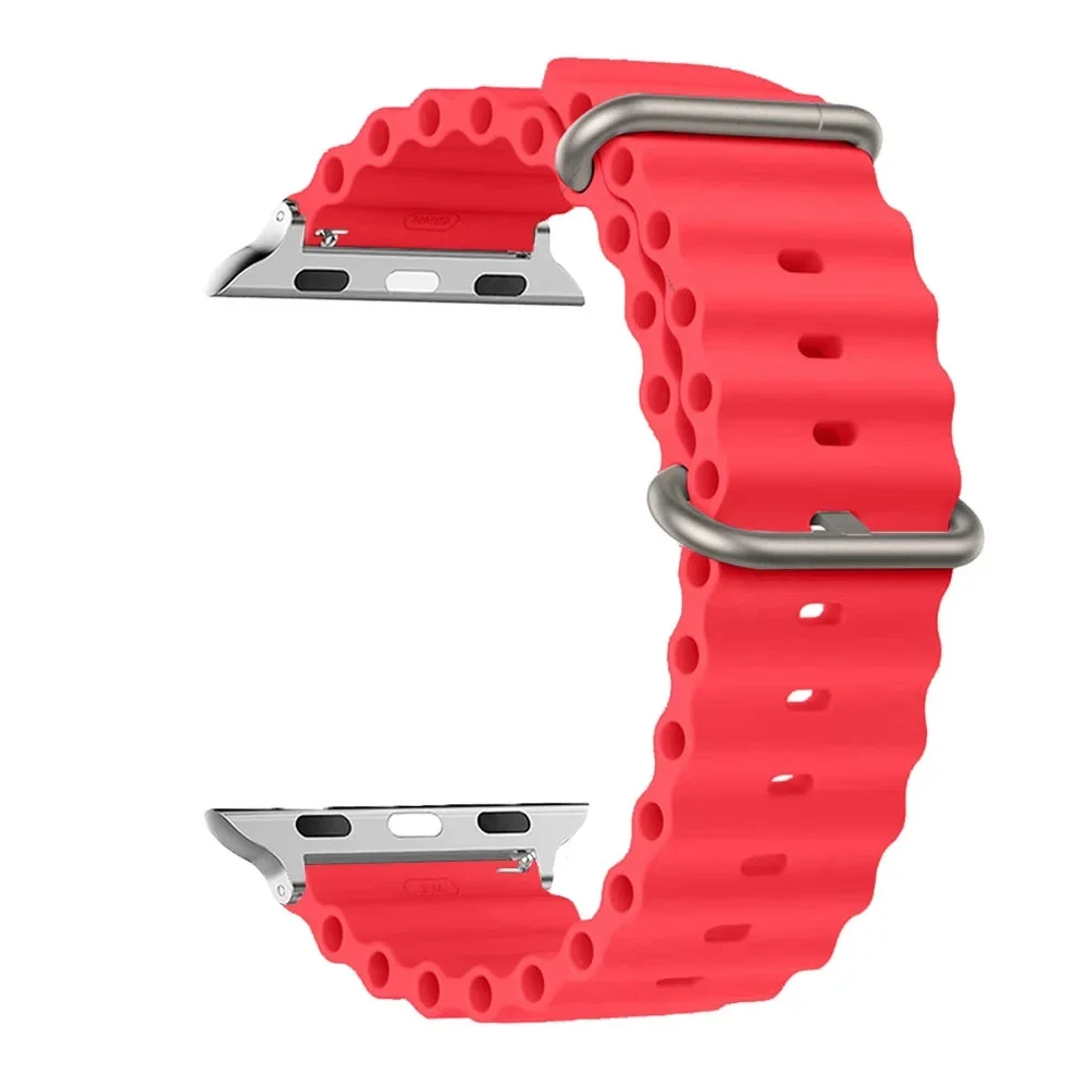 애플 워치용 스트랩 울트라 밴드, 49mm, 44mm, 45mm, 41mm, 40mm, 38mm, 44 45mm, 1:1 오리지널 오션 벨트, iWatch 시리즈 9, 8, 7 se 밴드