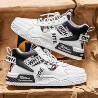 New 2025 High Top Running Shoes for Men Spring Autumn Trendy Youth Casual Sports Shoes PU Insole Unisex Laced Sneakers