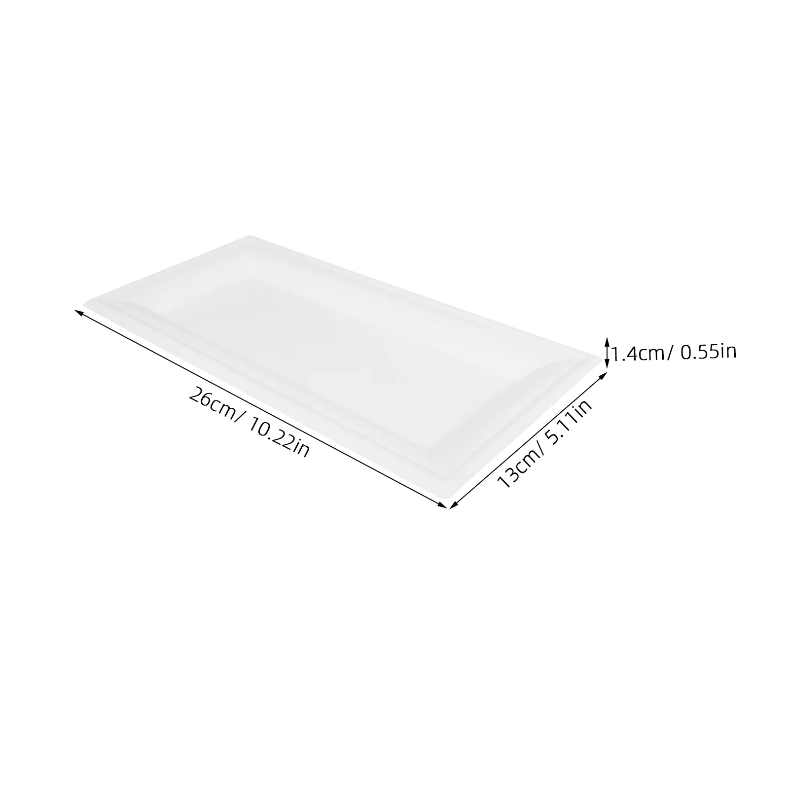 50 Pcs Disposable Cardboard Trays Paper Plates Serving Dishes for Parties Dinner Square Food Dessert Student Party