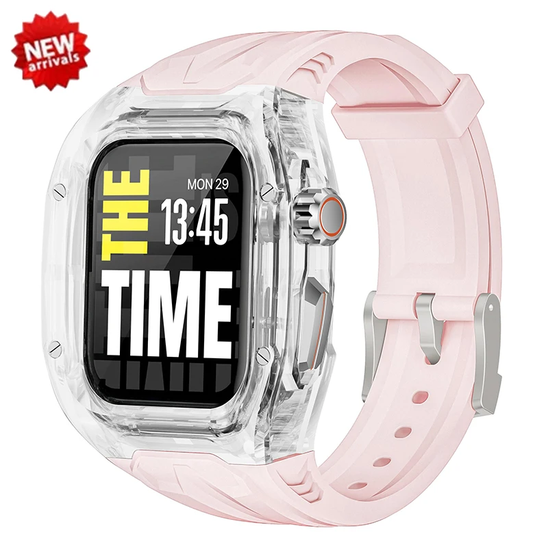 Enhanced Protective Transparent Case and TPU Strap