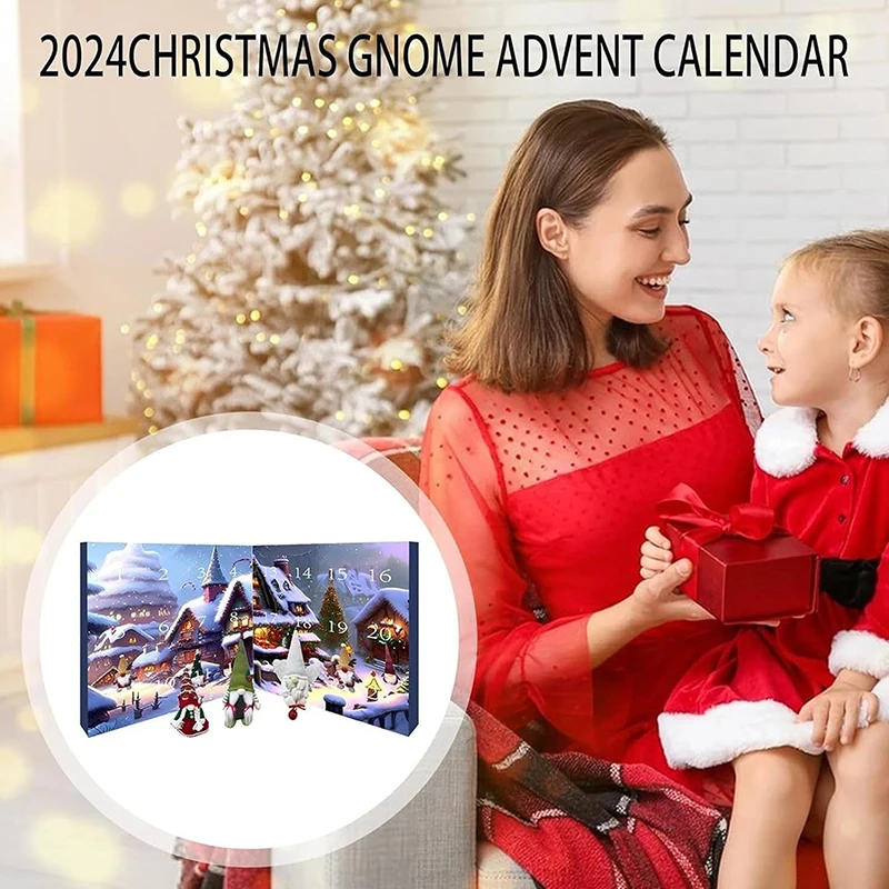 Christmas Gnome Advent Calendar 31 Day With Collectible Gnome Dolls christmas countdown calendar christmas advent calendar