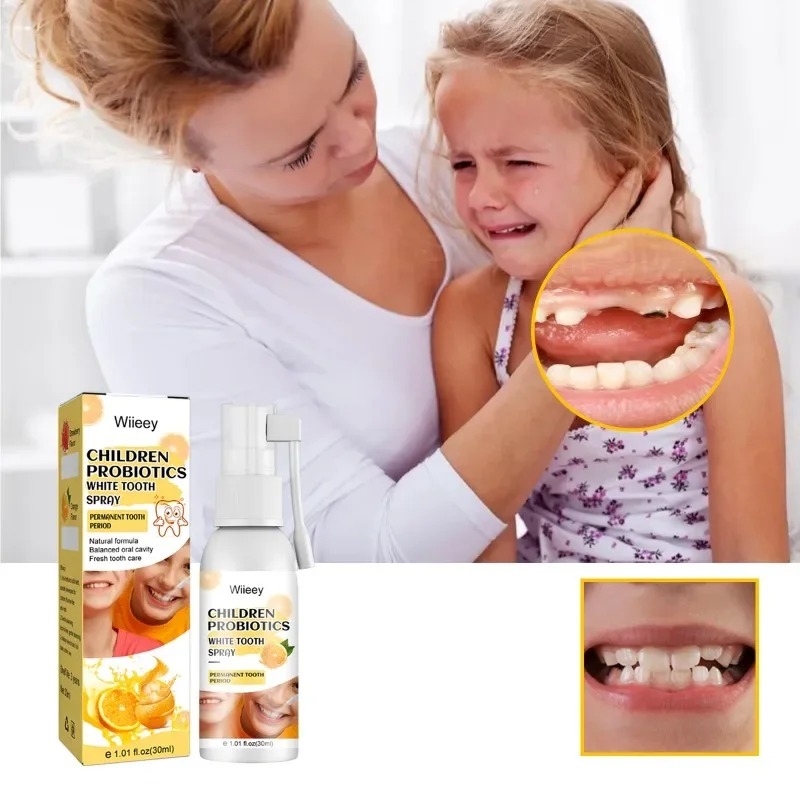 

Children Probiotics Whitening Tooth Spray Natural Safe Formula Cleaning Mouth Healthy Teeth Fresh Breath Kids Dental Care Spray