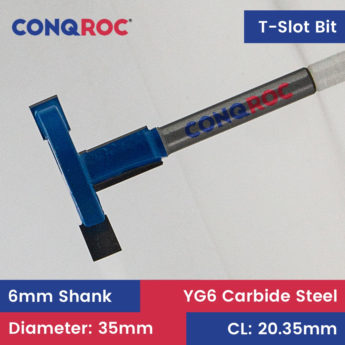 

Фреза для деревообработки с Т-образным пазом и хвостовиком 6 мм