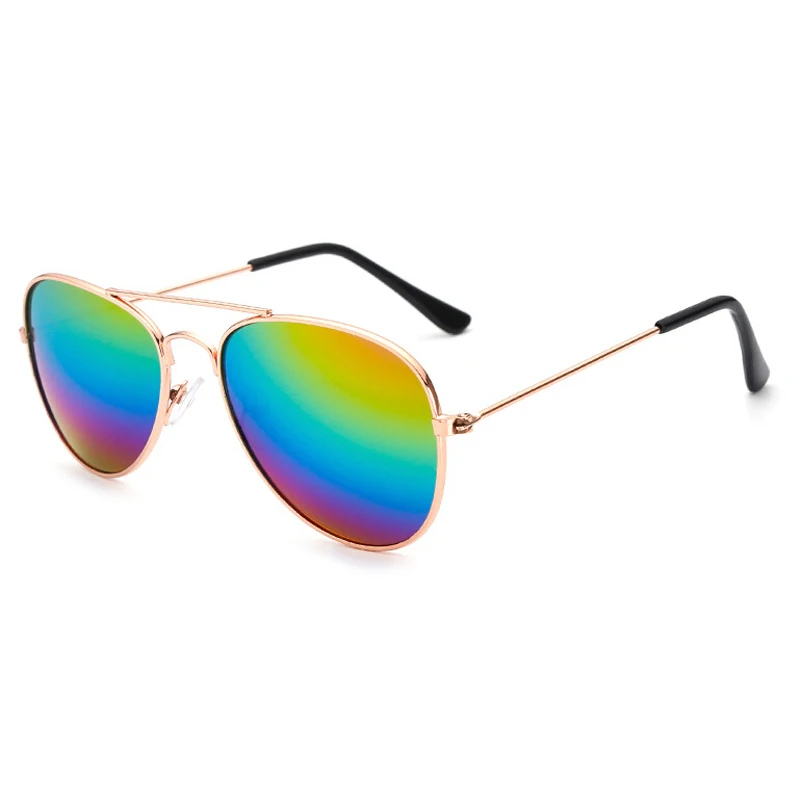 New Kids Sunglasses Fashion Colorful Boys Girls Reflective Sun Glasses Children Baby UV400 Outdoor High Definition_voghion.com