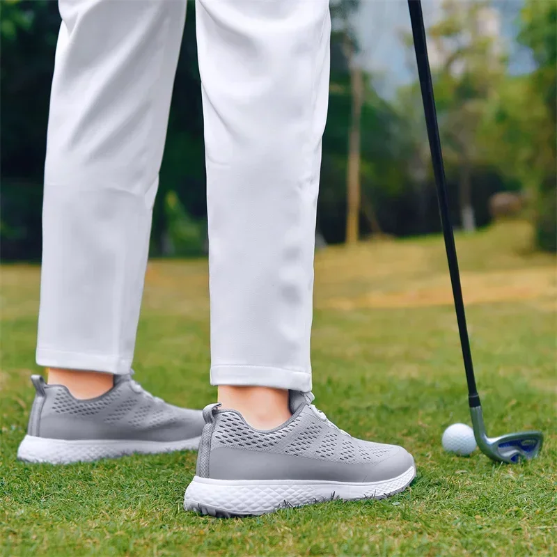 Golf Shoes for Men Breathable Non-slip Golf Sneakers Grass Walking Golfing Footwear