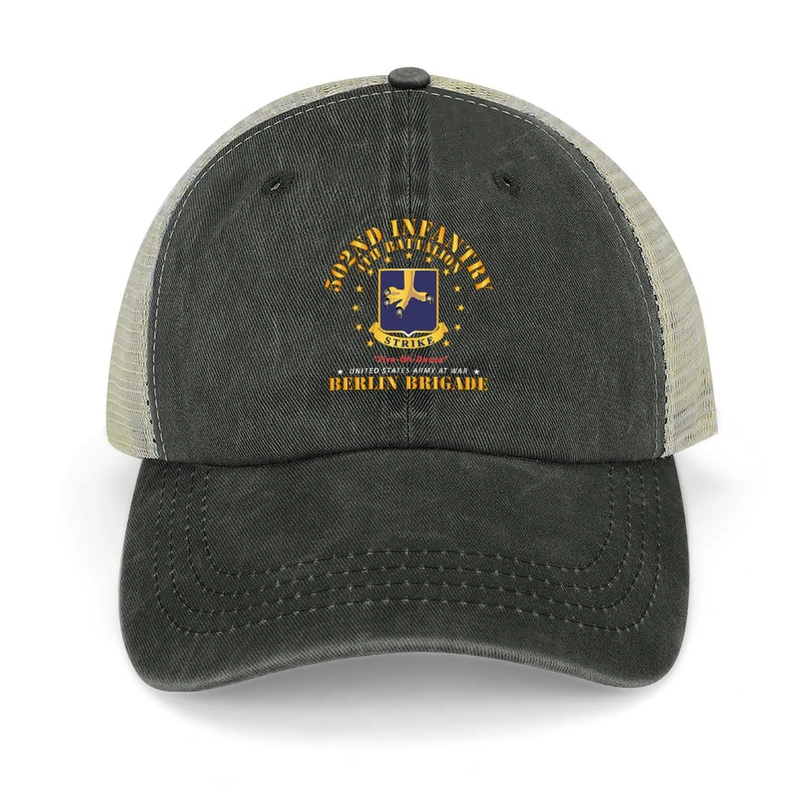 

Army - 4th Battalion 502nd Infantry - Berlin Brigade X 300 Cowboy Hat Luxury Cap Golf Cap Anime Women's Golf Clothing Men's