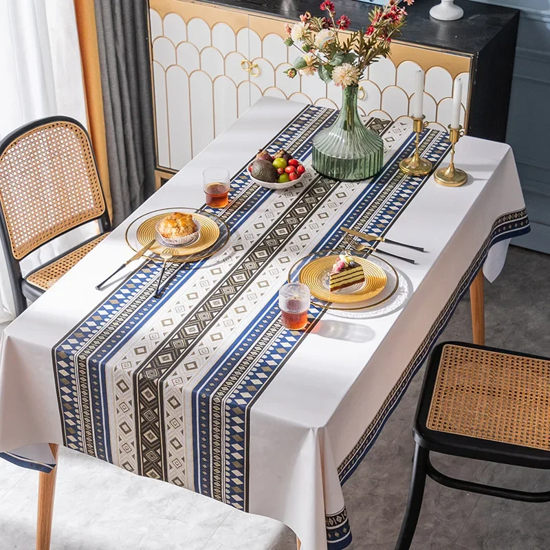 

Mandala Series Pattern Waterproof Tablecloth for Table Home Decoration Rectangular Dining PVC Table Cover