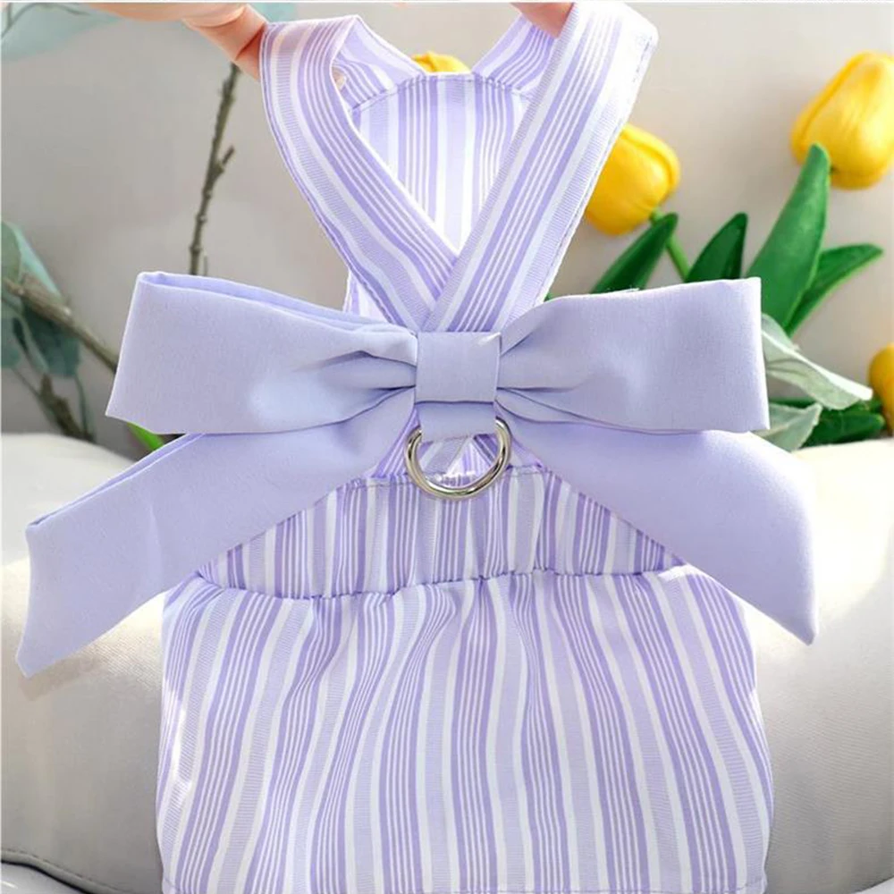 Spring Summer Dog Bowknot Dress - PeticaDeals